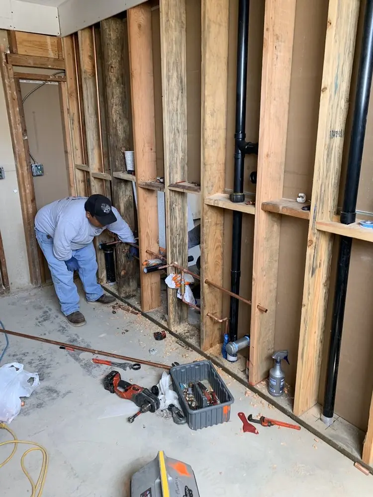 Commercial rough-in plumbing for Gas Line Repair in Baileys Landing